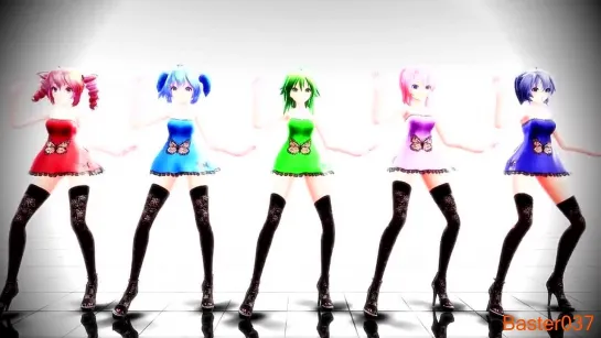 Vokaloid-【MMD】- Single Lady - Miku Teto Haku Gumi Luka