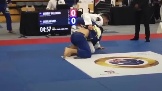 Half guard underhook sweeps highlight. Lachlan Giles