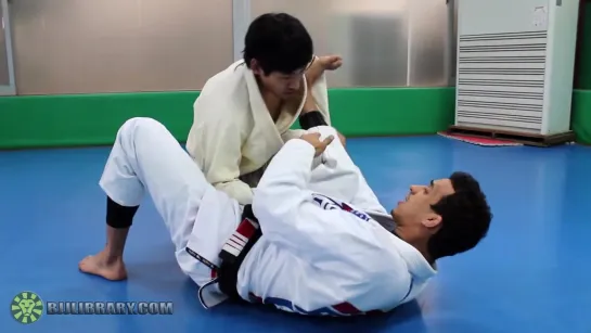 Spider Guard Scissor Sweep to Triangle with Romulo Barral (BJJLIBRARY.COM)