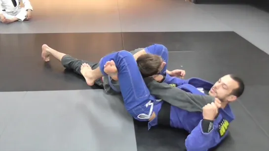 Triangle setup from closed guard. Lachlan Giles