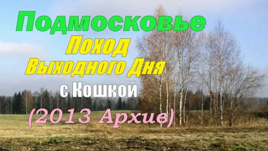 Подмосковье Поход Выходного Дня с КОШКОЙ (Архив 2013)