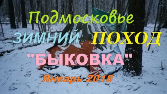 Подмосковье Зимний ПОХОД "БЫКОВКА" Январь 2018