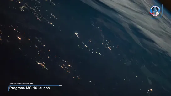 Rocket Launch as Seen from the Space Station