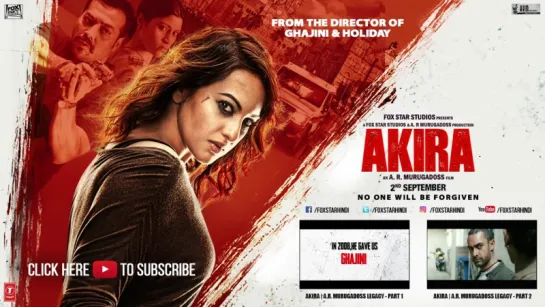 Akira - Official Trailer - Sonakshi Sinha - A.R. Murugadoss - Releasing 2nd September 2016