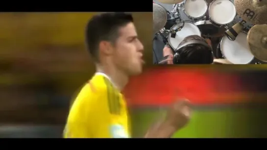 GOALS ON DRUMS. JONNY KÖNIG VS James Rodriguez (Football. Uruguay .World Cup 2014)