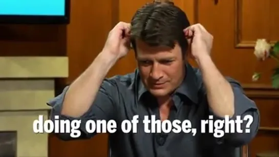 Nathan Fillion demonstrating his hidden talent