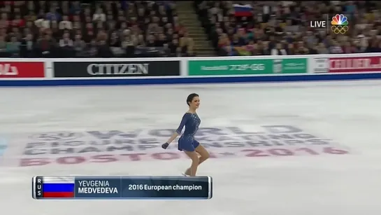 [1080p 50FPS] Евгения Медведева - ПП- Чемпионат мира 2016