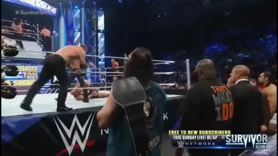 Big show  Ryback  vs  Seth roillins  kane 11-21-2014