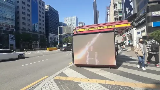 Heejin Birthday Ad (2021) @ Around Gang Nam Tour Bus Stop