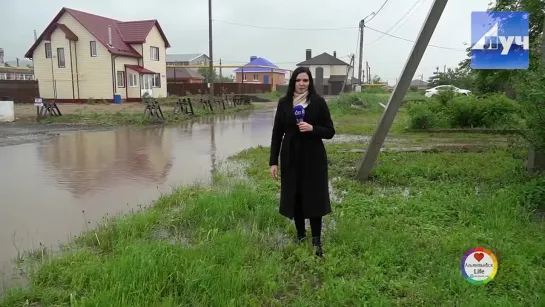 Река на улице Сайдашева в микрорайоне РТС