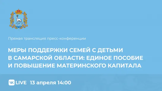 «Меры поддержки семей с детьми в Самарской области:  единое пособие и повышение материнского капитала»