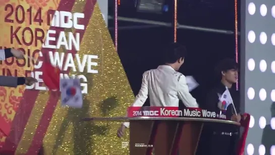 |FANCAM| 141025 @ Korean Music Wave in Beijing Ending (Chanyeol focus)