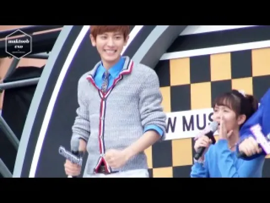 |FANCAM| 131005 MBC Music Core ‘2013 F1 Korea GP’ (Chanyeol dancing to 'bar bar bar')