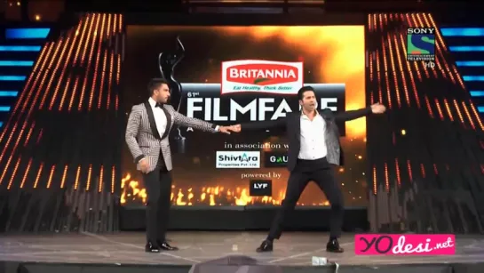 Filmfare Awards 2016 - танец от Ранвира и Варуна под песню "Sun Saathiya"