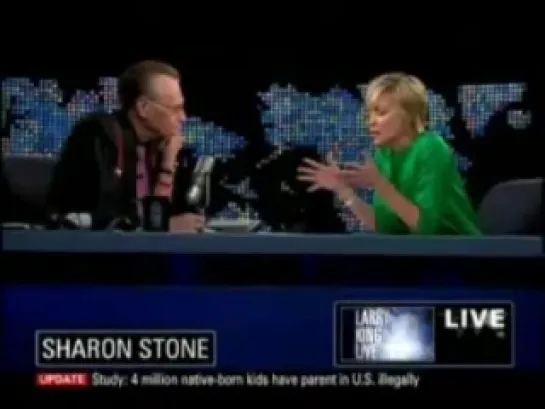 Sharon Stone - Larry King Live April 14, 2009 Part 2 of 2