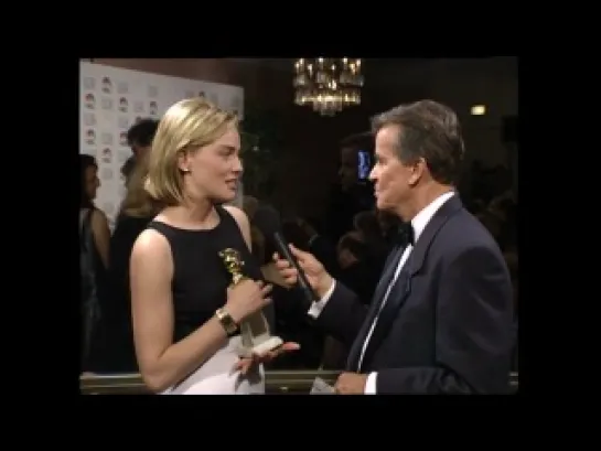 Dick Clark Interviews Sharon Stone - Golden Globes 1996.