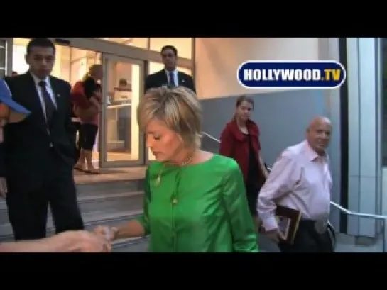 EXCLUSIVE- Sharon Stone Is All Smiles At CNN