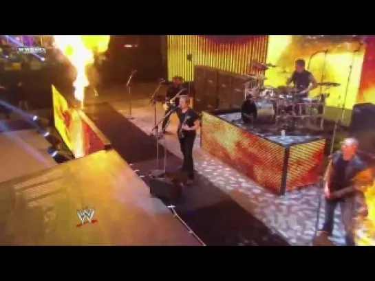 Nickelback - Burn It To The Ground @ WWE Tribute To The Troops 2011_(720p)