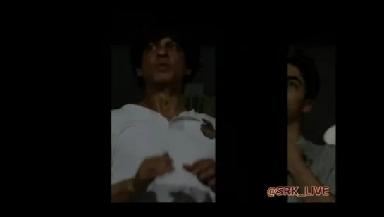 @iamsrk with Abram l KKRvMI 8-4-2015