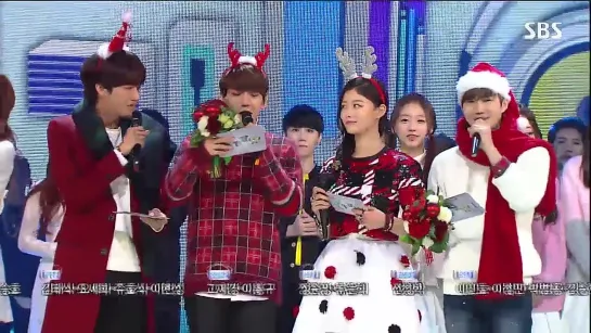 [VIDEO] 141214 MC Suho & Baekhyun @ SBS Inkigayo