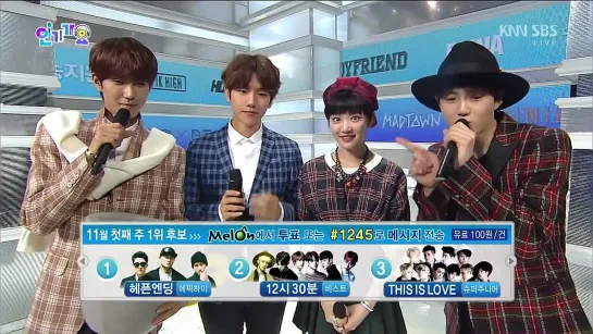 [VIDEO] 141102 MC Suho & Baekhyun Cut @ SBS Inkigayo