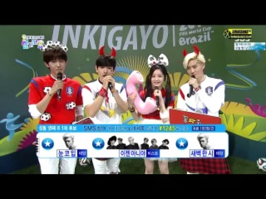 [VIDEO] 140622 MC Baekhyun & Suho @ SBS Inkigayo