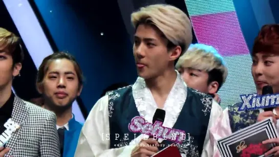 [FANCAM] 140104 MC  Sehun @ Music Core