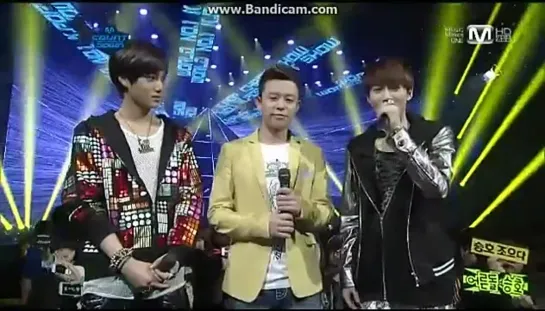 [VIDEO] 120412 MC Kai & Suho @ M!Countdown