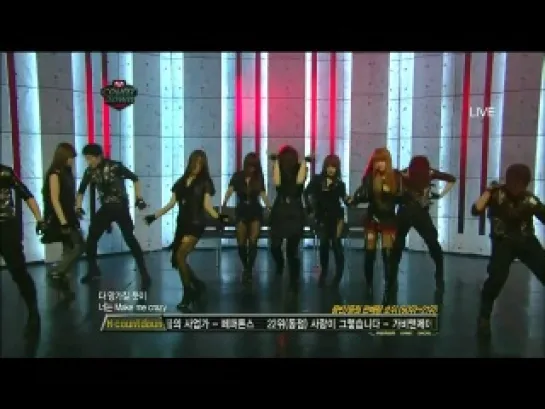 100225 T-ara - I Go Crazy Because of You @ M! Countdown