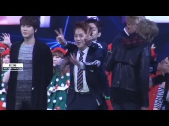 [FANCAM] 131231 Xiumin Focus @ Shanghai Oriental TV New Year's Eve concert  [2]