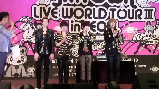 [FANCAM] 120817 Kris, Lay, Chanyeol & Suho @ SMT Global Package Welcome Party