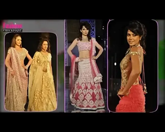 Kangana, Esha & Sameera Reddy walk the ramp @ IBW 2011