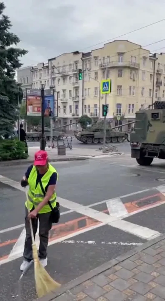 Обстановка у штаба ЮВО в Ростове-на-Дону