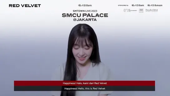 230918 Red Velvet @ SM Town 'SMCU Palace' In Jakarta Greeting