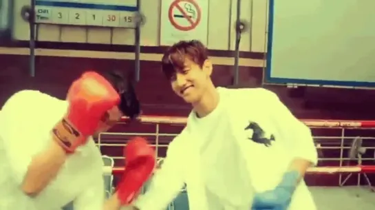 Changmin is so reminiscent of a boyfriend play fighting