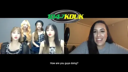 LOONA Heejin, Yeojin, Vivi & Chuu interview with 1047KDUK radio