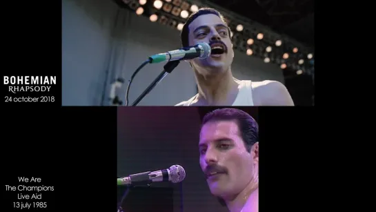 Live Aid ¦ Bohemian Rhapsody (2018) - scene comparisons