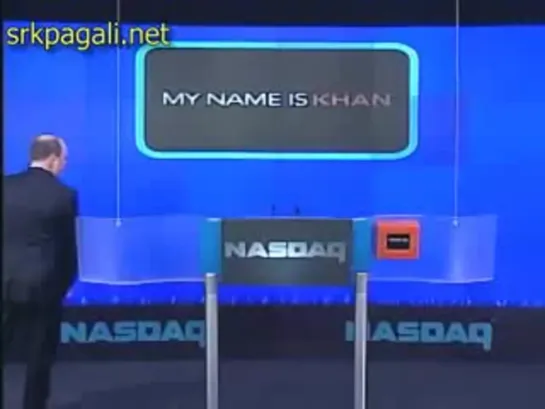 Шахрукх и Каджол на открытии биржи NASDAQ,Нью - Йорк