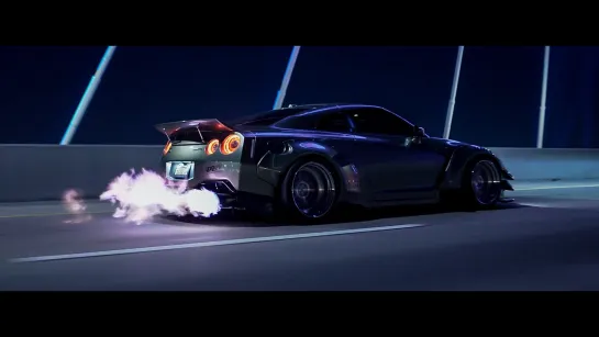 Flame Throwing Liberty Walk R35 GTR