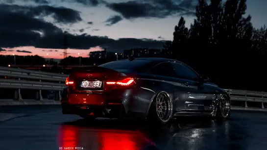 Bagged BMW M4 | Rainy Night