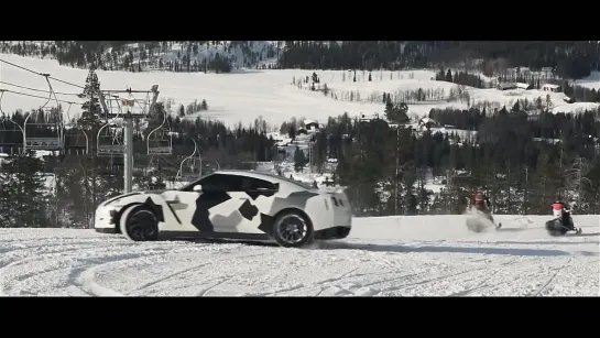 NISSAN GT-R Ski slope