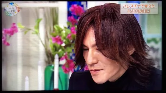 SUGIZO at「あしたも晴れ！人生レシピ」(NHK E Tele), 2019.3.15