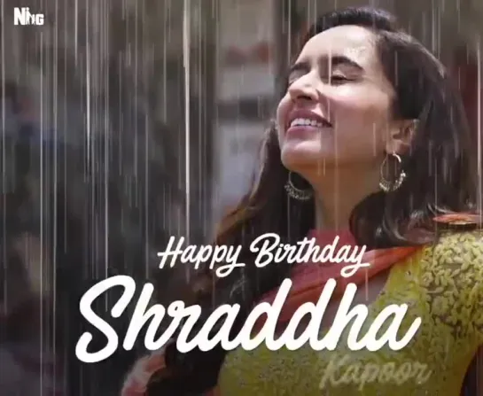 NGEFamily wishes our ChamCham girl @ShraddhaKapoor a very Happy Birthday - May you have a BAAGHItastic year filled with CHHICHHO