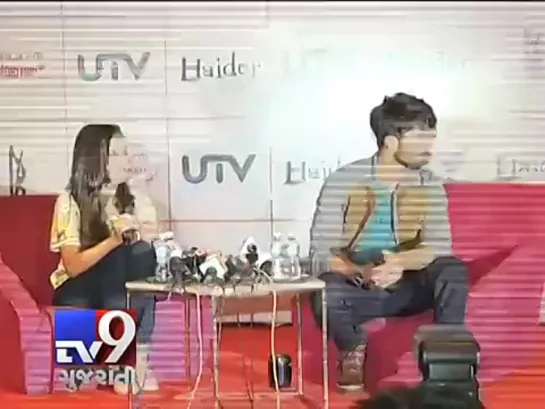 Shahid and Shraddha Kapoor promote ''Haider'' in Ahmedabad - Tv9 Gujarati