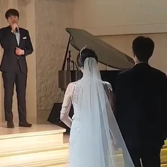 190407 kyu singing on the wedding