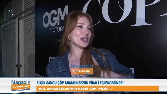 🎥 #ElçinSangu dün akşam #ÇöpAdam’ın sezon finali kutlamasında muhabirlerin sorularını yanıtladı.