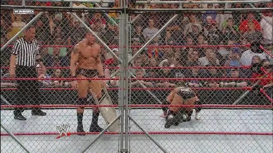 WWE Judjment Day 2008 WWE Championship Steel Cage match: Triple H vs. Randy Orton HD