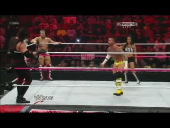 WWE Monday Night RAW 01.10.2012 - Team HELL NO vs. CM Punk & Dolph Ziggler