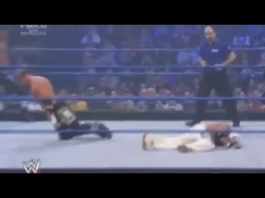 WWE Friday Night SmackDown 25.01.2008 - Curt Hawkins & Zack Ryder vs. Rey Mysterio (Two On One Handicap Match)