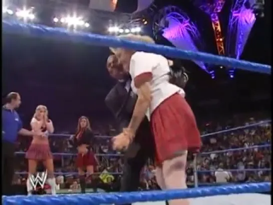 WWE SmackDown 23.09.2004 - New School (Dawn Marie & Torrie Wilson) VS Old School (Mae Young & The Fabulous Moolah)